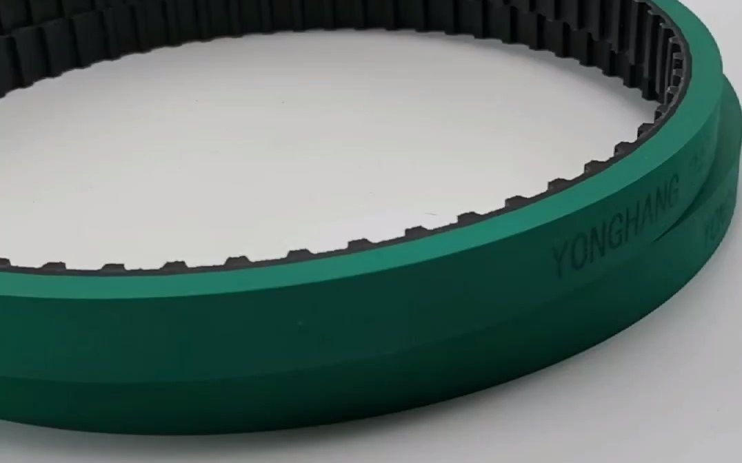 防滑橡膠270L綠膠同步帶 立式包裝機拉膜同步帶定制廠家